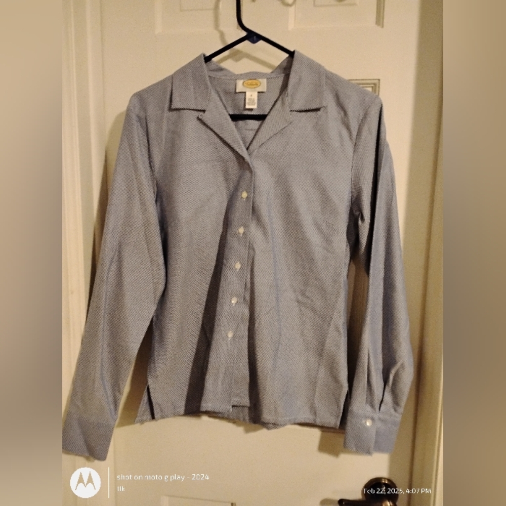 Talbots Checkered Button Down Shirt - image 2